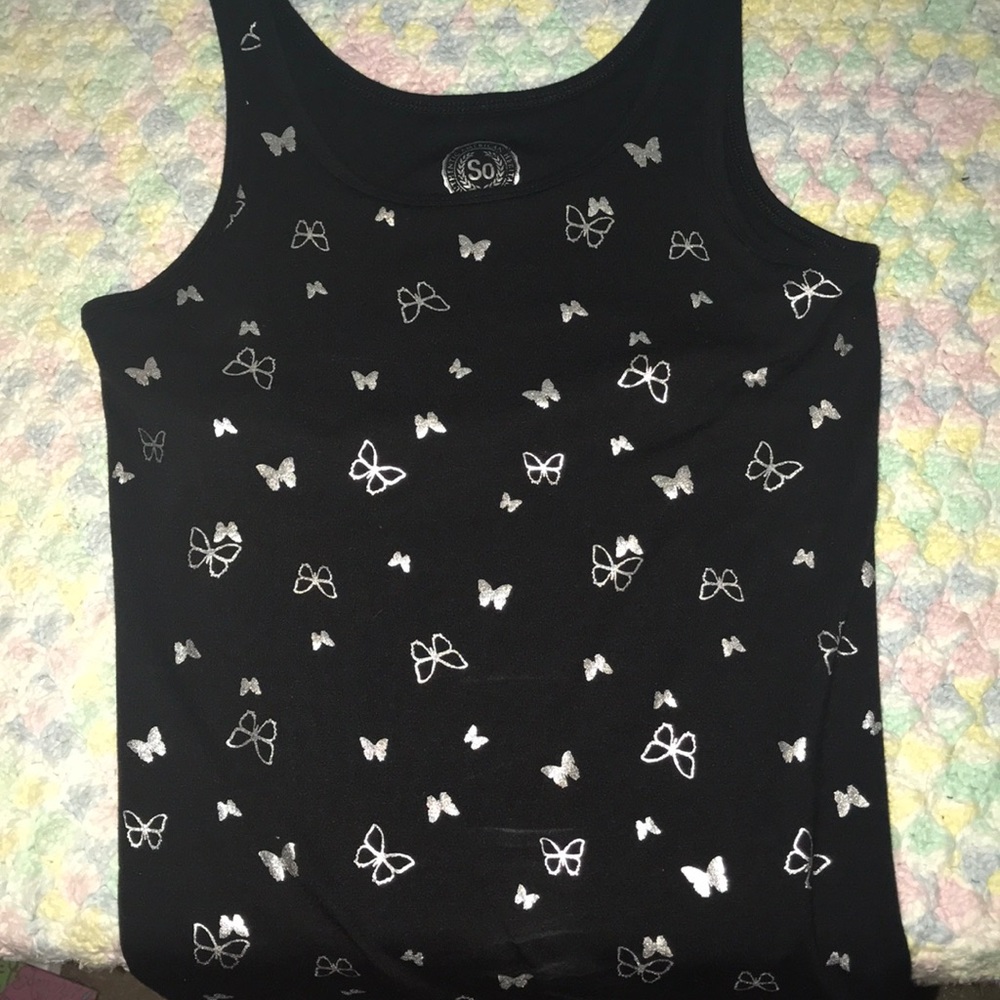 Lightly used tank top with installed bra
